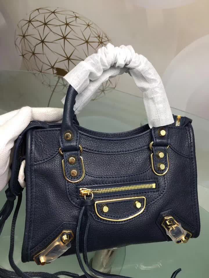 BALENCIAG巴黎世家 原版義大利進口山羊皮 小金釘 可單肩斜挎  BL1303